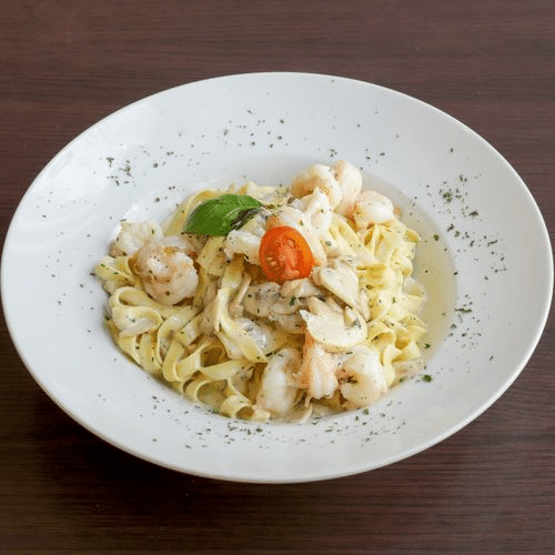 Tagliatelle aux scampis