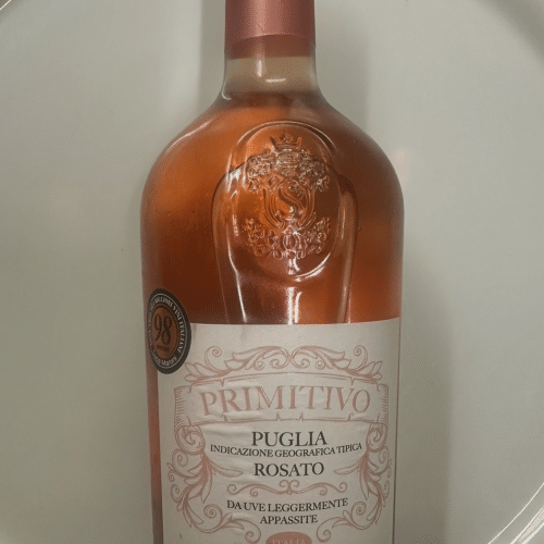 Bouteille de vin rosé