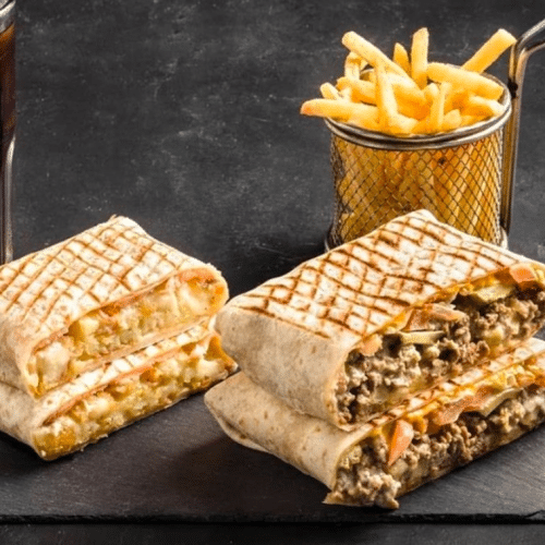 Menu taco ( 2 maal taco plus drank naar keuze)