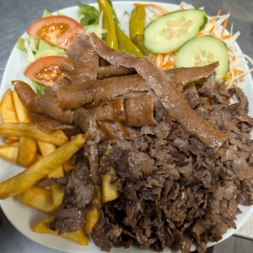 Schotel biefstuk en kebab (klein)