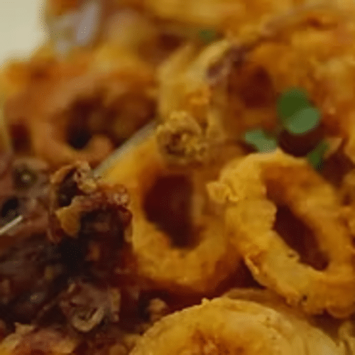 Frits calamars avec sauce au choix