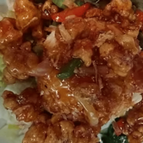 Poulet croquant avec sauce au choix