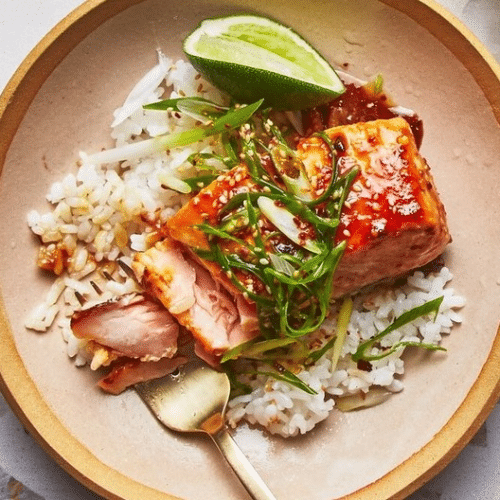 Saumon grillé marina de miso