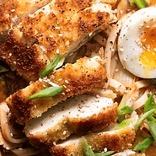 Soupe ramen au cuisses de poulet au four