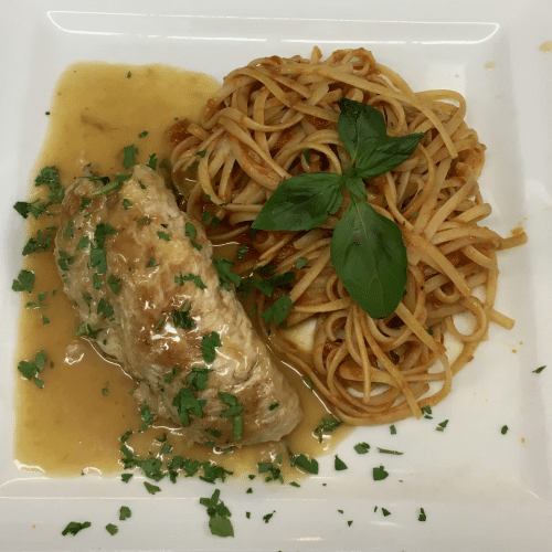 Escalope saltimbocca