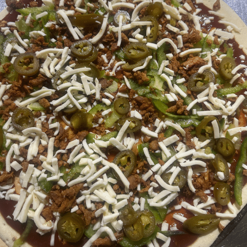 Pizza large - Hot bbq