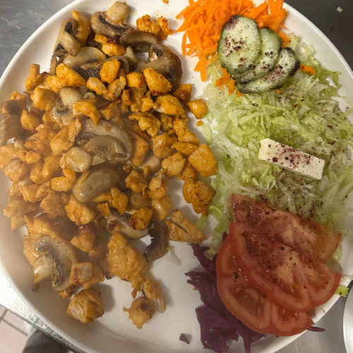 Schotel kip champignons