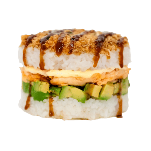 Cooked salmon burger