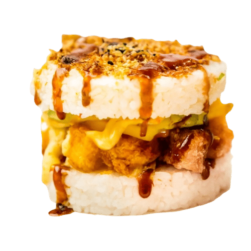 Crispy shrimps burger