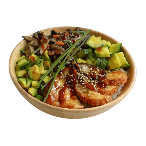 Poke bowl anguille
