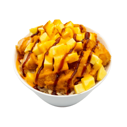 Salade choux crevette mangue