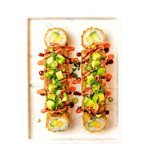 Crispy roll oignons frits végétarien