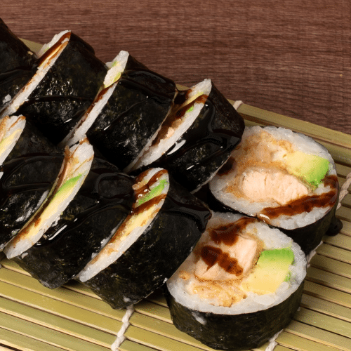 Futomaki zalm BBQ