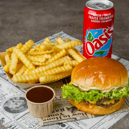 Double cheese menu