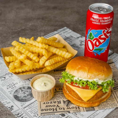Fish burger menu