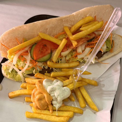 Frans brood hamburger