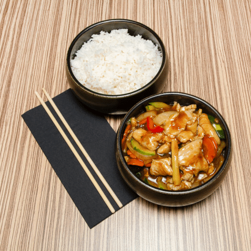 Poulet sauté aux légumes
