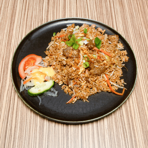 Riz sauté au boeuf