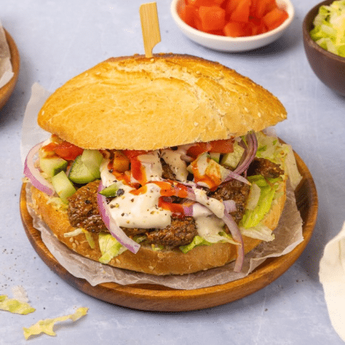 Broodje kebab met kaas