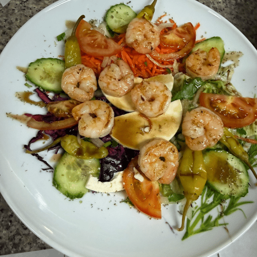 Salade scampi