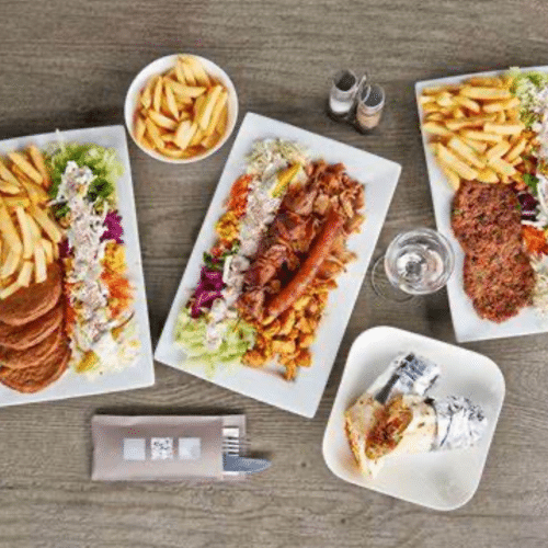 Assiette brochette dinde