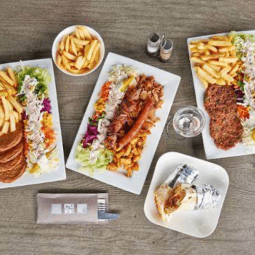 Assiette brochette poisson