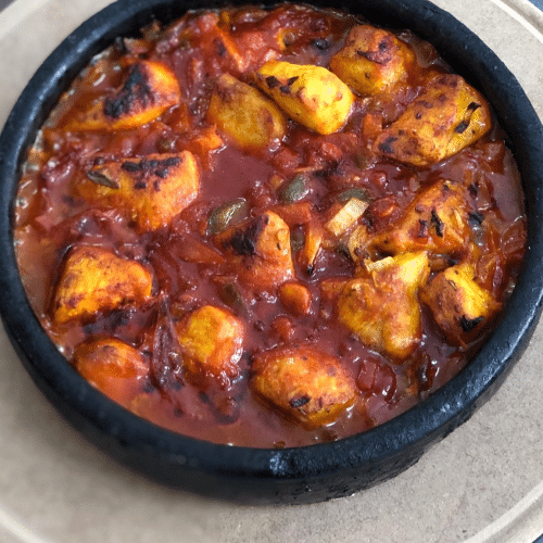 Poulet mariné au four