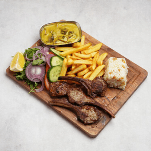 Assiette côtelettes d'agneau