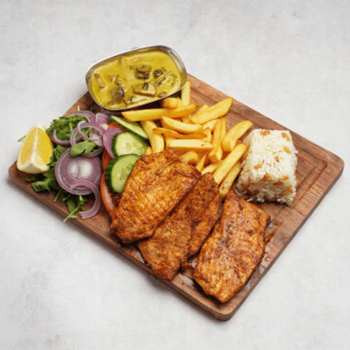 Assiette escalope de poulet