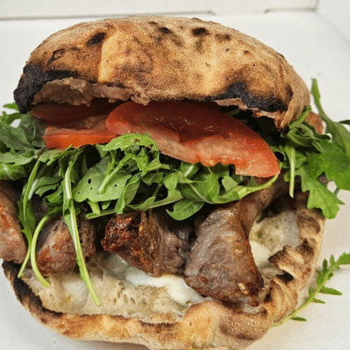 Puccia salciccia and chips