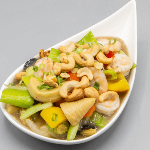 Scampi aux noix de cajou
