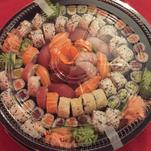 Promo menu met sashimi (80 st) en gratis harumaki