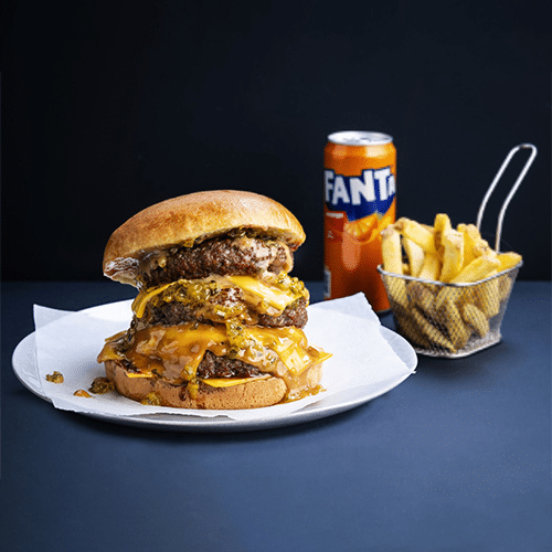 Katsu Sōsu Beef Burger Menu