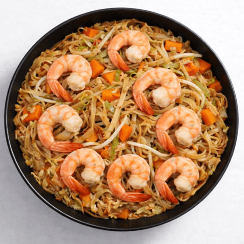 Bami Goreng met Chinese garnalen