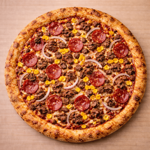 Pizza barbecue bœuf