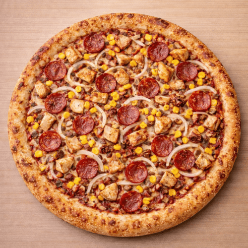 Pizza barbecue chicken