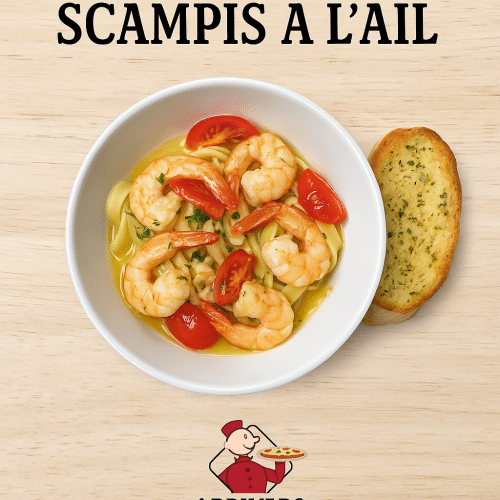 Scampis à l'ail (6 pièces)