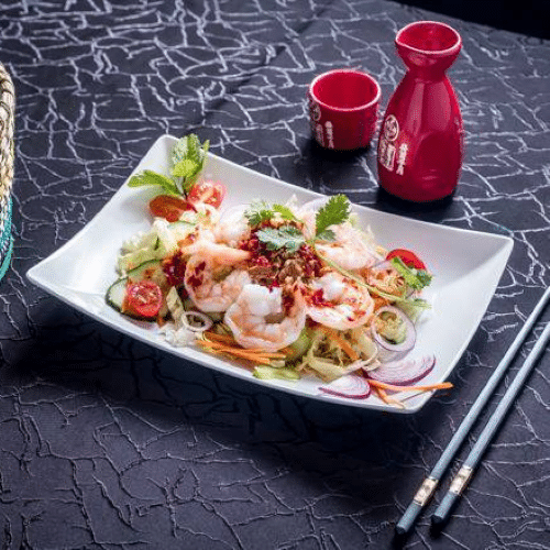 Salade aux scampis