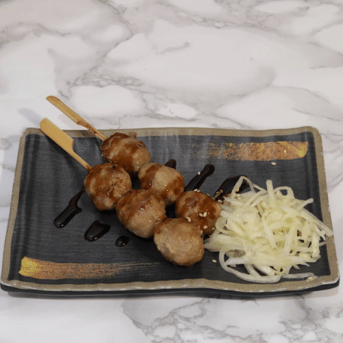 Yakitori boulette de poulet 鸡球串