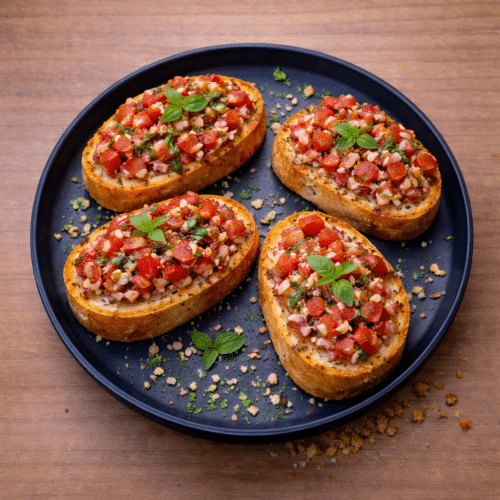 Pains à l'ail bruschetta (4 pièces)