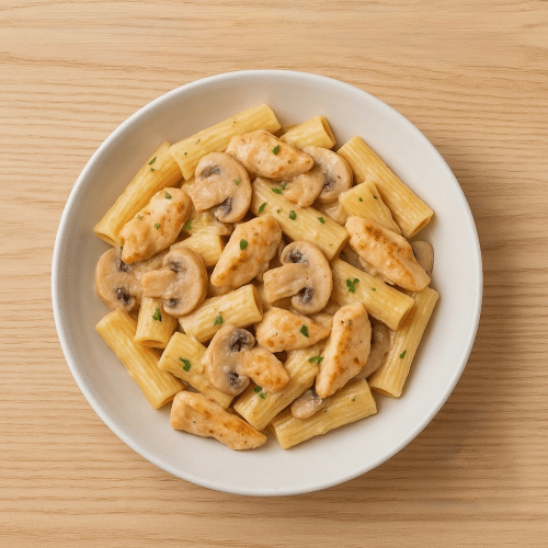 Pasta pollo funghi