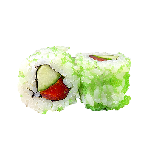 Masago roll green tuna/cucumber