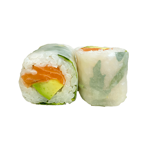 Spring rocket salad roll salmon/avocado