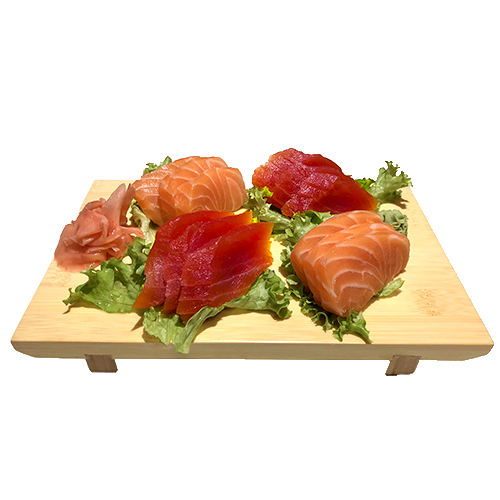 Sashimi salmon and tuna