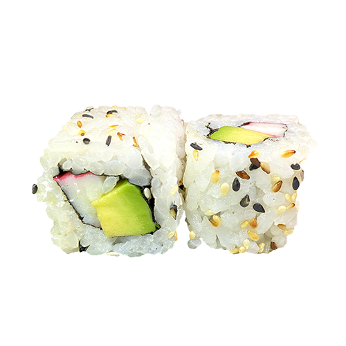 California roll surimi avocado