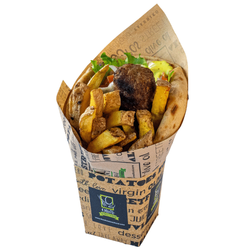 Pita wrap Greek soutzoukaki lamb