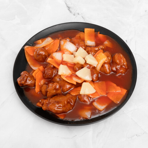 Dés de porc sauce aigre-douce