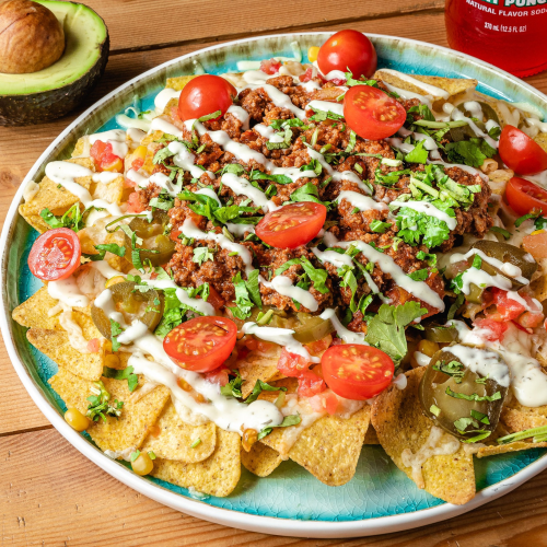 Nachos vegetarianos