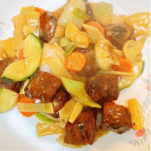 Ribbetjes met zoetzure saus