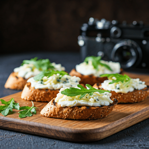 Bruschette quattro formaggi